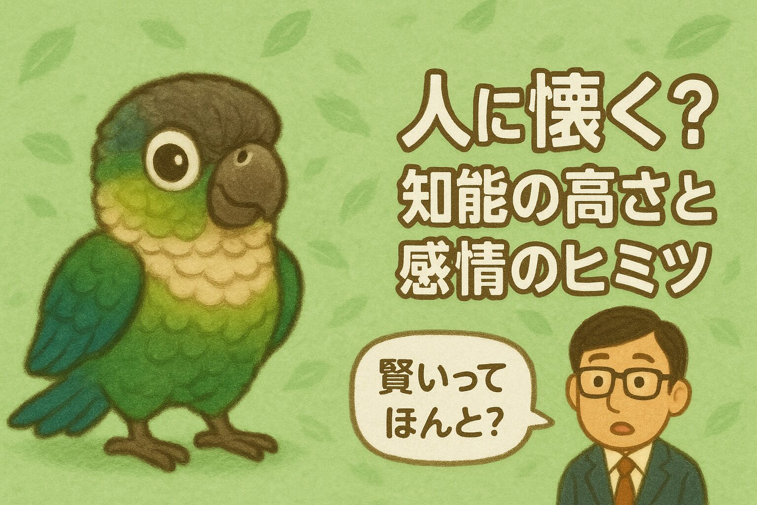 ウロコインコの知能と感情｜賢い？人に懐くって本当？