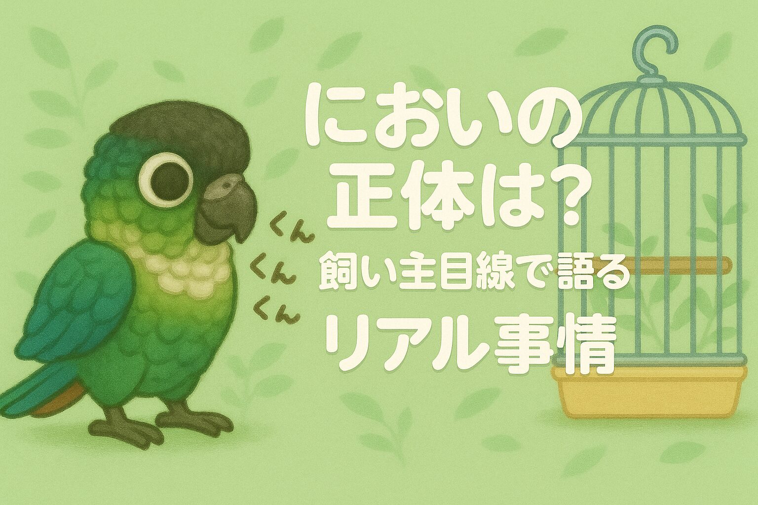 ウロコインコのにおいは？実際に飼って感じるニオイ事情