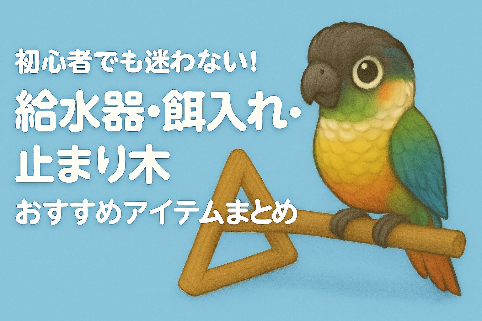 ウロコインコ　止まり木